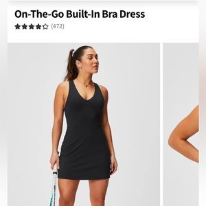 Fabletics built in bra exercise athletic dress